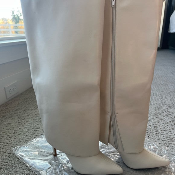 NWT INC skylar boot women Elegant White Knee-High size 6 - Picture 13 of 15